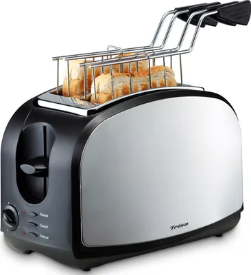 Produktbild von Trisa Crispy Snack Toaster Edelstahl, Schwarz (7361.4212)
