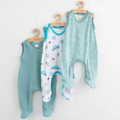 Produktbild von Baby-Strampler New Baby Classic II 3-teilig Junge, Gr. 56 (0-3m)