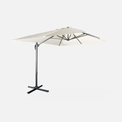 Immagine prodotto di Ombrellone rettangolare, 3x4m + base, Ecrù