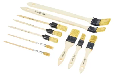 Produktbild von C CIRET Pinsel-Set, 10-teilig Kunstborste, Holzstiel,