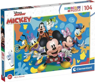 Zdjęcie produktu dla Clementoni - Puzzle Disney Mickey i Przyjaciele 104 elem. - oficjalny produkt