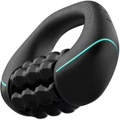 Obrázok produktu pre Masážny valec, perkusívna terapia, ergonomický dizajn, čierna farba, čierna farba