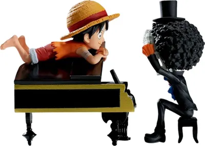 Immagine prodotto di One Piece Luffy & Brook Word Storie da collezione figura 8cm