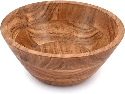 Produktbild von Famanu Holzschale 22,86 cm – handgefertigte Servierschale für Süßigkeiten und Obst