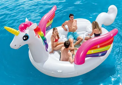 Produktbild von Intex 57266EU, Mehrfarbig, Aufsitz-Schwimmer, Abbildung, Vinyl, Mann/Frau, 3350 mm
