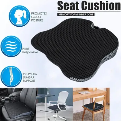 Produktbild von Sitzkissen Orthopädisches Sitz Keilkissen Auto Sitz Sitzerhöhung Memory-Schaum Geeignet für alle Fahrzeugtypen Atmungsaktives Mesh-Design