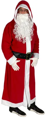 Produktbild von Weihnachtsmann Mantel mit Kapuze, Größe:XXXL/XXXXL
