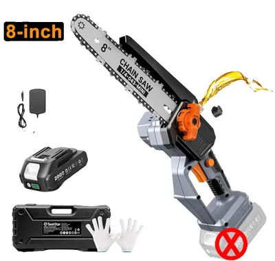 Immagine prodotto di Troncatrice a catena, leggera, alimentata a batteria. Include una batteria da 2,0 Ah