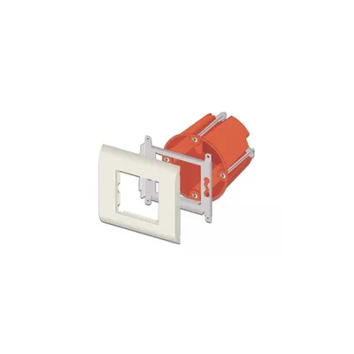 Zdjęcie produktu dla DeLOCK Ramka 80 x 80 mm na moduł Easy 45, biała, Biały, Tworzywo sztuczne ABS, Bezśrubowe, Uniwersalne, 80 mm, 80 mm