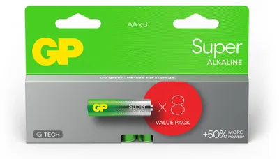 Produktbild von GP Super Alkaline Batterien AA Mignon 1,5V, ideal für die Stromversorgung von Ge