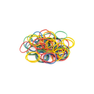Produktbild von D.RECT - Gummibänder 1kg Beutel Gummiring Perfekt für Haushalt und Büro Wiederverwendbar Sehr Langlebig Farbig Sortiert