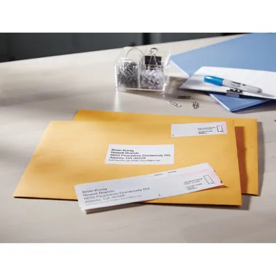 Produktbild von DYMO Original LabelWriter Adressetiketten | 28 mm x 89 mm | schwarz auf weiß | 2 Rollen mit je 130 leicht ablösbaren Etiketten (260 Etiketten) | selbstklebend | für LabelWriter Etikettendrucker, Weiß, Selbstklebendes Druckeretikett, Papier, Permanent, Rechteck, LabelWriter