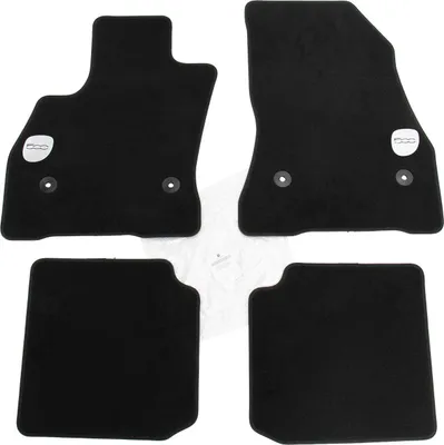 Produktbild von Fußmatten Satz Velour 4-er Set Schwarz mit 500 Logo 50928393