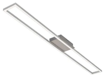 Obrázok produktu pre Stropné svietidlo BRILONER FRAME LED, stupňovito stmievateľné, teplé biele svetlo, pamäťová funkcia, strieborná farba, 110 x 12 x 5 cm