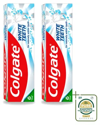 Produktbild von 2 x Colgate White Teeth Zahnpasta - 75 ml - Vorratspackung - 2 Stücke