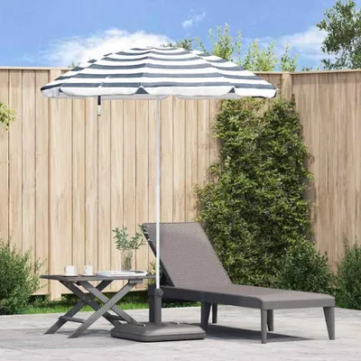 Produktbild von "SPRING SALE"Sonnenschirm - Gartenschirm Marktschirm - Blau und Weiß 161 x 161 x 193 cm Polyester GermanyMöbel 65331 - Sonnenschirme