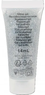 Zdjęcie produktu dla Żel Z Brokatem Do Ciała I Twarzy. 14 Ml Srebrny