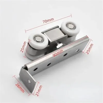Produktbild von 2-teiliges Set für Schiebetürrollen mit 4/8 Rädern