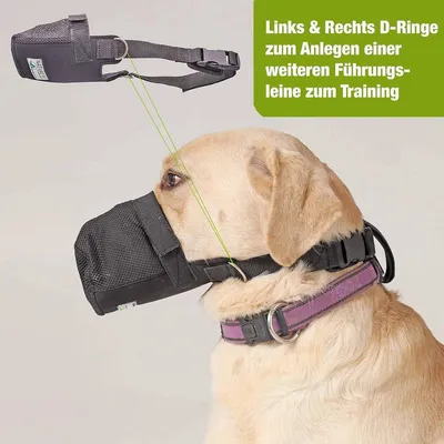 Netzmuilkorb - Fangnetz für Hunde (L) Hundemuzzle