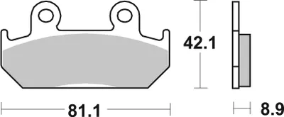 Produktbild von sbs Bremsbeläge Satz Vorne für HONDA MOTORCYCLES CBR 593HS