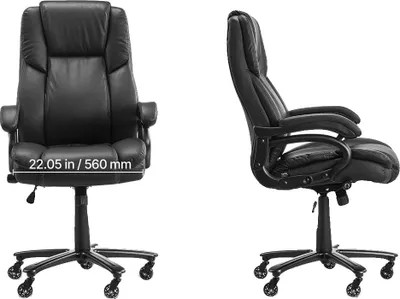 Zdjęcie produktu dla Krzesło biurowe, ergonomiczna konstrukcja, regulowane funkcje, podparcie lędźwiowe o nośności 400 funtów