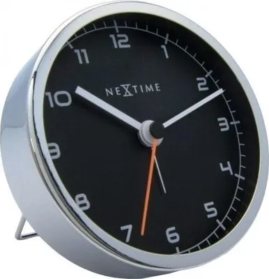 Zdjęcie produktu dla NeXtime 5194ZW, Kwarcowy budzik, Czarny, AA, 90 mm, 90 mm, 75 mm