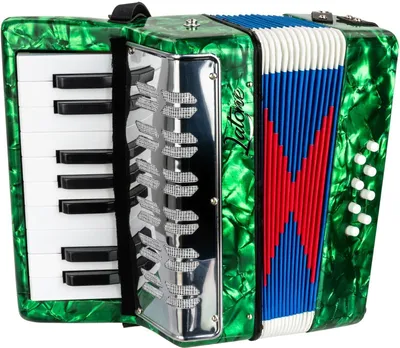 Zdjęcie produktu dla Latone AccordiStar Akordeon klawiszowy Green
