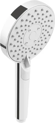 Produktbild von Dusche 115mm grau verchromt 3 Strahlarten ECO Duschkopf