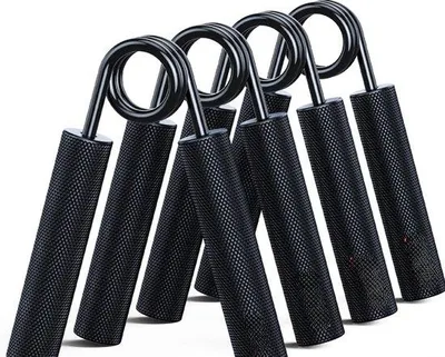 Image de Lot de 4 haltères de poing en métal, 50-200 lb, antidérapants, appareils d'entraînement robustes pour les avant-bras, destinés à la musculation et à la rééducation des mains