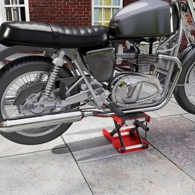 Produktbild von YZNAHRE Motorradheber Motorrad Hebebühne Höhenverstellbarer 95-340 mm Motorrad Heber Motorradhebebühne Tragkraft 500 kg Montagebock Motorradlift Motorradständer, Typ B