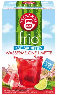 Produktbild von Teekanne frio Wassermelone-Limette 18er