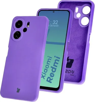Produktbild von Bizon Soft Case für Xiaomi Redmi 13C 4G / Xiaomi Redmi 13C 5G / Xiaomi Poco C65, Lila