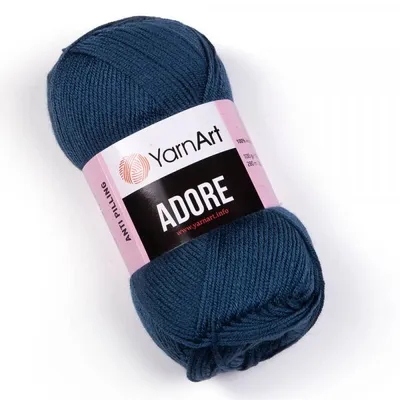 Obrázok produktu pre Yarn Art Adore 348 Dark Blue Pletacia priadza