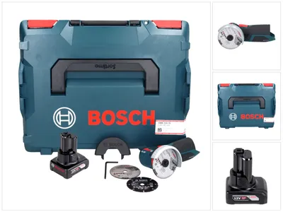 Produktbild von Bosch GWS 12V-76 Professional Akku Winkelschleifer 12 V 76 mm Brushless + 1x Akku 6,0 Ah + L-Boxx - ohne Ladegerät
