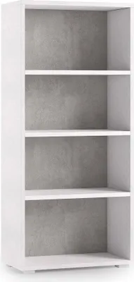 Produktbild von Dmora Bücherregal Giacinto 60x30x130h cm Weiß, 3 Böden