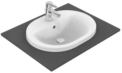 Produktbild von Ideal Standard IDS Einbauwaschtisch CONNECT oval 550mm weiß I+