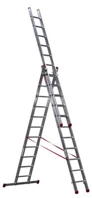 Obrázek produktu pro Třídílný žebřík s 3×11 příčkami AK336.3 – DR AK336.3