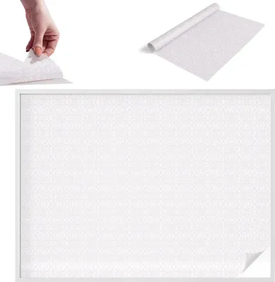Obrázek produktu pro Fólie na ochranu soukromí - 146x200 cm - barevné sklo / vitrážový design - neprůhledná a dekorativní - samolepicí dekorativní skleněná fólie - ochrana proti UV záření, snadná instalace - symetrie s rostlinami