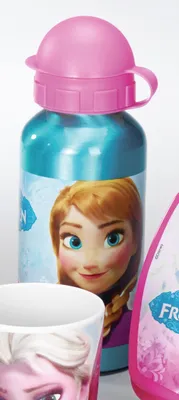 Obrázek produktu pro p:os 23898 Hliníková láhev na pití 400 ml Frozen, světle purpurová