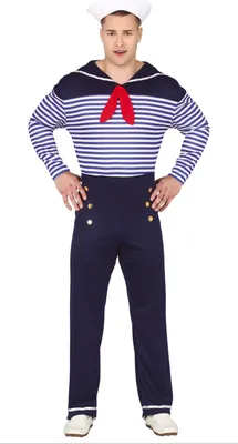 A man wearing a sailor costume.