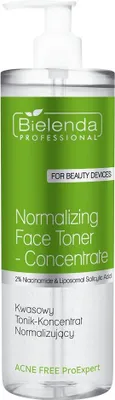 Zdjęcie produktu dla Bielenda Professional Acne Free ProExpert Kwasowy koncentrat-tonik normalizujący, 500 ml