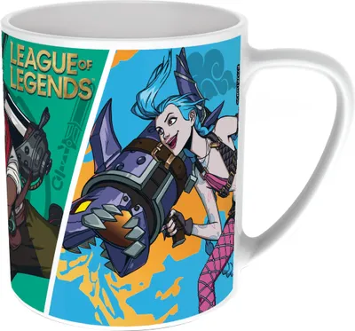 Zdjęcie produktu dla Kubek League of Legends Vi, Ekko & Jinx ceramiczny 325 ml