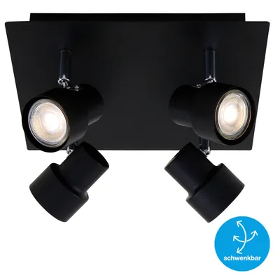 Produktbild von BRILONER Deckenleuchte LED 4xLED/GU10/5W schwarz