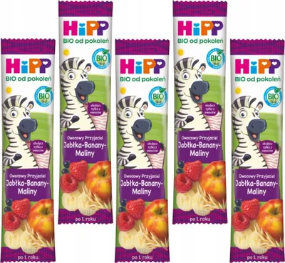Productafbeelding van HIPP Batonik "Vruchtenvriend" Appel-Banaan-Framboos, biologisch, 23 g