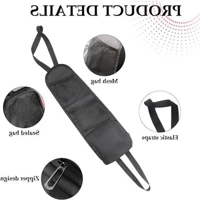 Zdjęcie produktu dla Organizer samochodowy dla dzieci, 2-częściowy, z 3 przegrodami, czarny