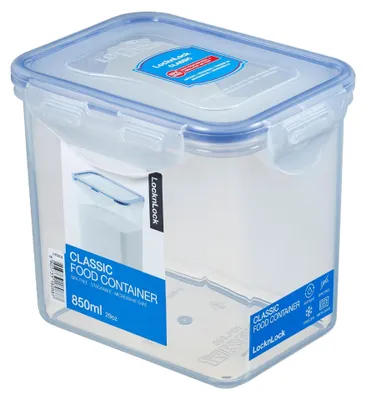 Produktbild von Lock & Lock HPL808, Box, Rechteckig, 0,85 l, Blau, Transparent, Polypropylen (PP), 135 mm