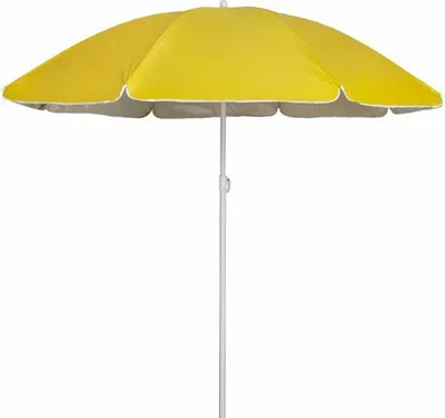 Produktbild von Buzz - Sonnenschirm - Inklusive Halterung - Strand - Gelb - Stark - Winddicht - Windstark - Sonne - Regenschirm - Sonnenschirmhalter
