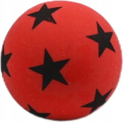 Produktbild von Sternen Flummi 32mm Gummiball Glitzer - Hüpfball Spielzeug für Kinder und Haustiere