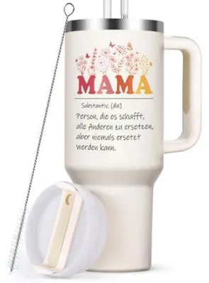 Produktbild von Edelstahl Thermobecher 1182ml mit Zubehör für Muttertag