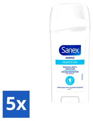 Produktbild von 5 x Sanex Dermo Protector Deodorant Stick - 65 ml - Vorteilspackung - 5 Stücke